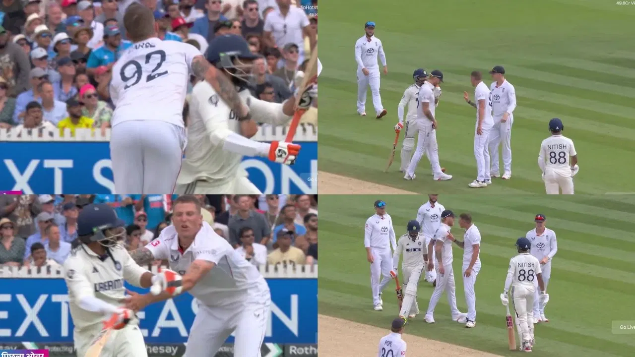 Brydon Carse Ravindra Jadeja Fight