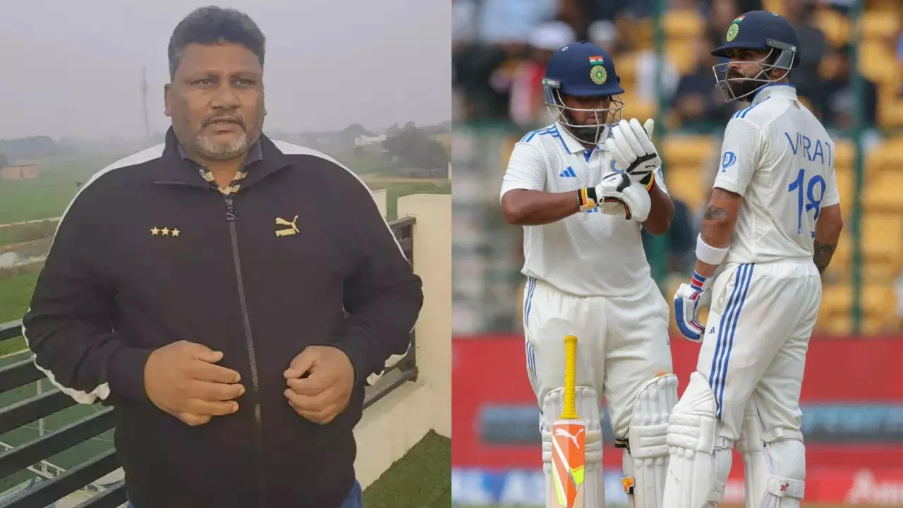 Sarfaraz Khan and Virat Kohli