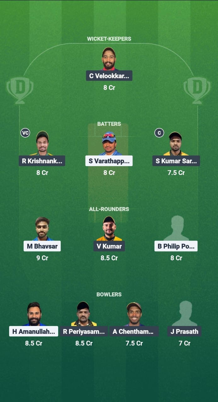 KRM vs AEC Dream11 Prediction Fantasy Cricket Tips Dream11 Team Kuwait T20 Summer League