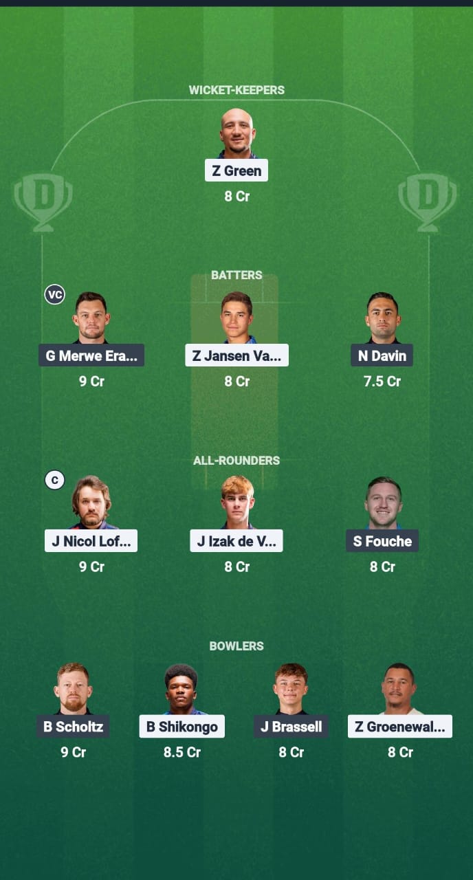 PAJ vs NPB Dream11 Prediction Fantasy Cricket Tips Dream11 Team Namibia T20 2025