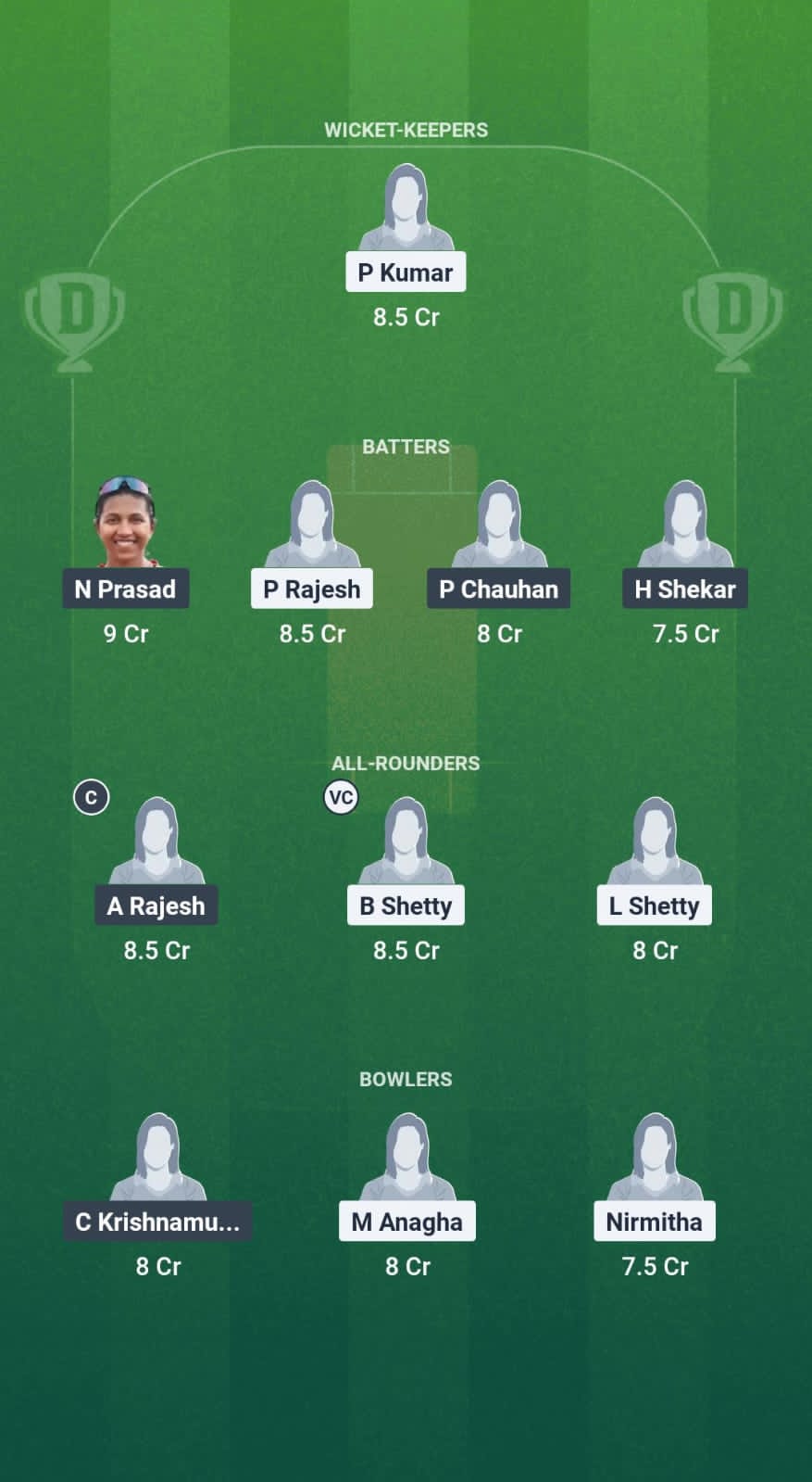 MD-W vs BB-W Dream11 Prediction Fantasy Cricket Tips Dream11 Team Karnataka Womens T20 Maharani Trophy