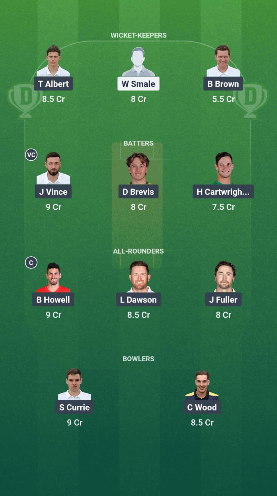 GLA vs HAM Dream11 Prediction Fantasy Cricket Tips Dream11 Team English One Day Cup 2025