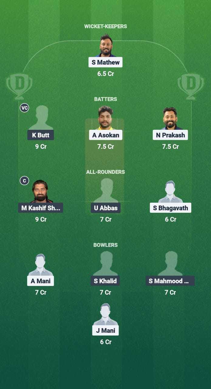 RTZ vs TRN Dream11 Prediction Fantasy Cricket Tips Dream11 Team Kuwait T10 Summer League 2025