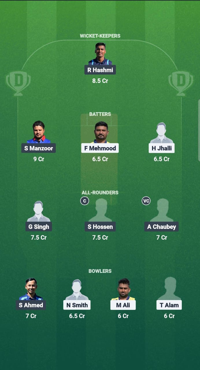 ZW vs ZAS Dream11 Prediction Fantasy Cricket Tips Dream11 Team ECS T10 Cricket League 2025