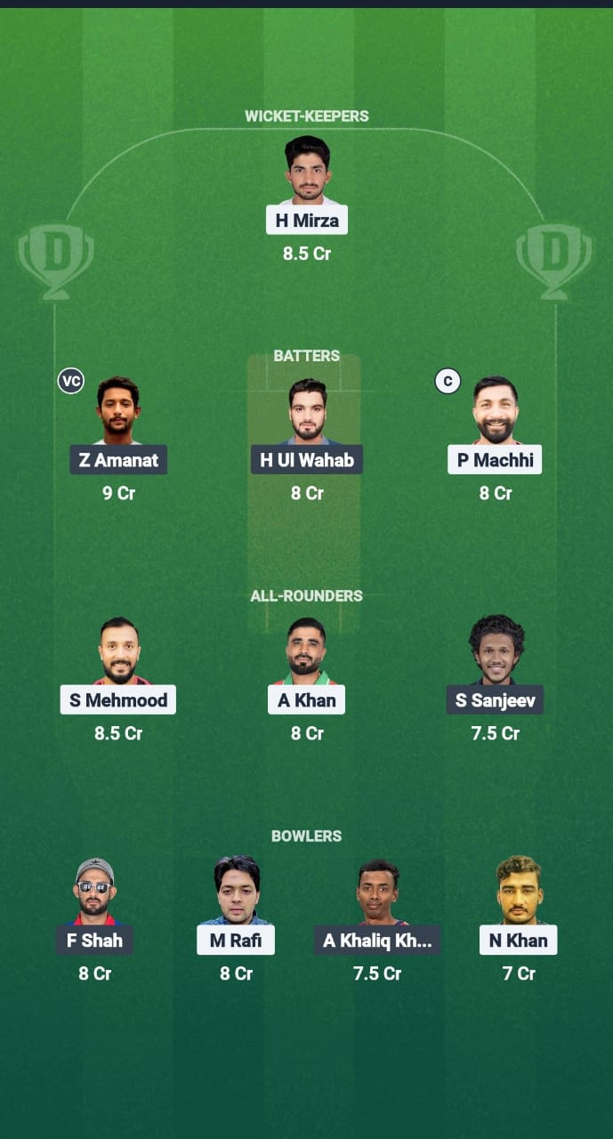 RC vs YSG Dream11 Prediction Fantasy Cricket Tips Dream11 Team Oman D20 League 2025