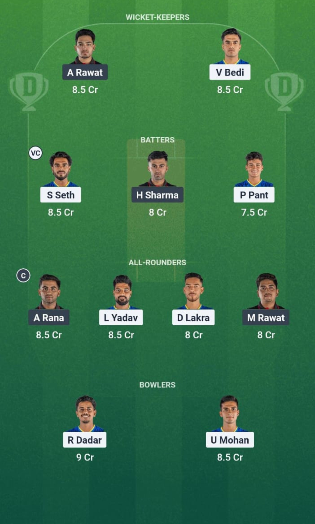 EDR vs PD Dream11 Prediction Fantasy Cricket Tips Dream11 Team Delhi T20 Premier League 2025