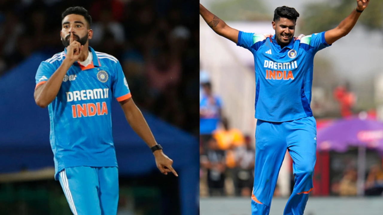 Mohammed Siraj and Harshit Rana