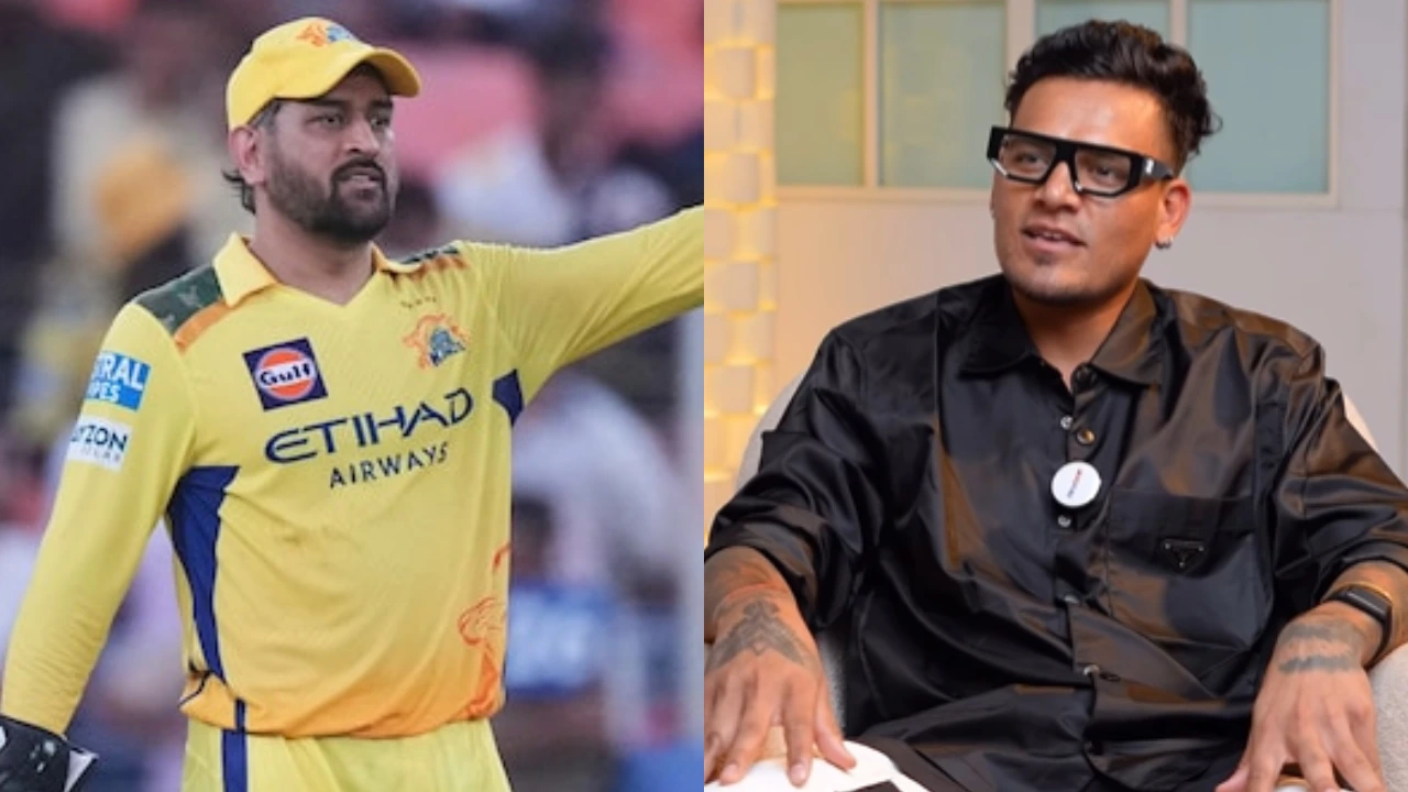 MS Dhoni and Rahul Chahar