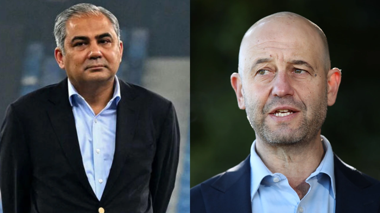 Mohsin Naqvi and Cricket Australia boss Todd Greenberg